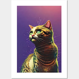 Cute cat perfect for your wall Posters and Art